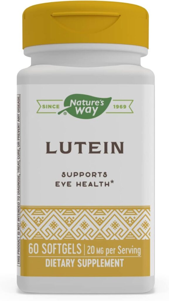 Nature’s Way Lutein, Supports Eye Health*, 60 Soft Gels